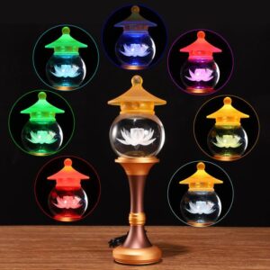 Artistic Crystal Lotus Night Light – Sacred Illumination for Harmony & Prosperity