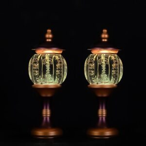 Pair of LED Buddhist Lotus Lamps