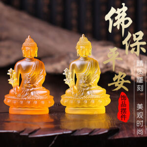 Tibetan Buddhism Tantra Resin Buddha ornament Medicine Buddha statuette Wishing you peace home decoration temple family hall for worshipping