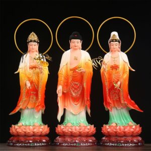 Western Three Saints Statue Set