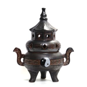Taoist Bagua Incense Burner - Yin Yang Ceramic Censer
