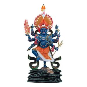 Guhyapāda vajrah Statue Vajradhara Figurine Vajrapani Tibetan Buddhism Tantra Resin Vajra Krodha Mahābala Ucchuşma Figure Tantric Religious Crafts Yaksa Ornament