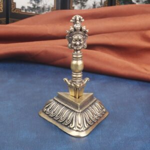 Brass Vajra Krodha Mahābala Ucchuşma Vajra pestle Ucchsma tabletop decoration Vajrayana Vajradhara Vajrapāni ornament Tantric ritual implement magic tool Tibetan Esoteric Buddhism Dorje Vajra-pestle