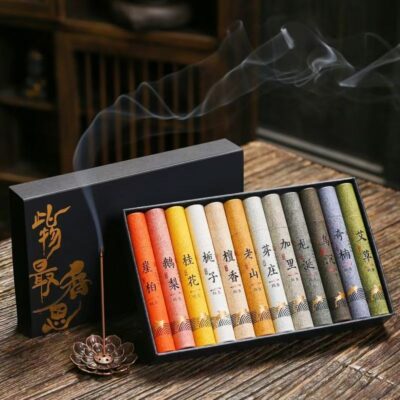 12 fragrances incense set with gift box