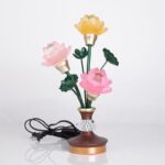 3 lotus flowers buddha lamp