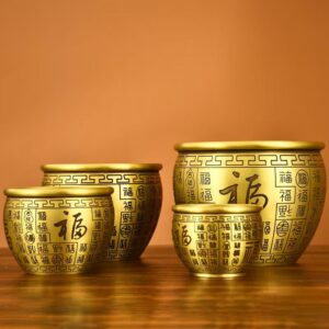 Brass Hundred Blessings Jar