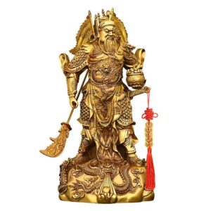Nine Dragons Guan Gong Statue