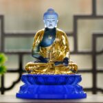 Colored glaze Medicine Buddha