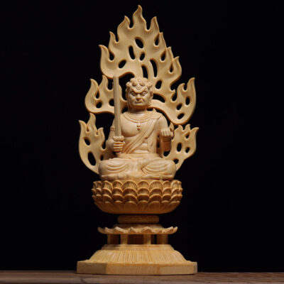 Wood Acala Figurine