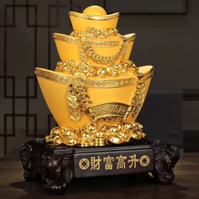 Wealth-rising Gold Ingot Ornament