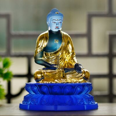 Colored glaze Medicine Buddha