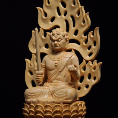 Wood Acala Figurine