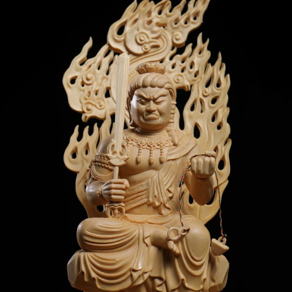 Fudō Myōō Rooster Zodiac Guardian Figurine Fudō Myōō