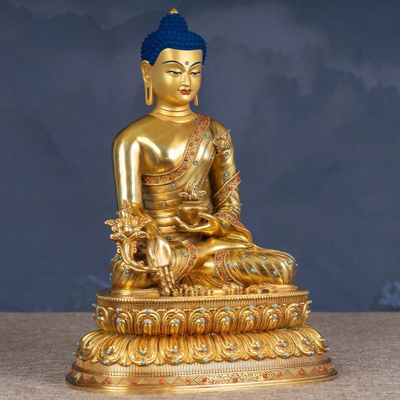 Tibetan Medicine Buddha Statue Copper Tibetan Medicine Buddha Statue