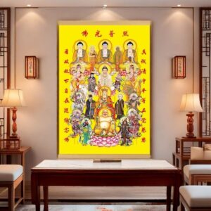 full assembly of Buddhist deities