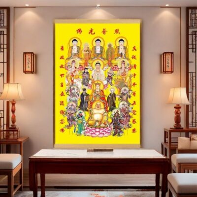 full assembly of Buddhist deities