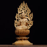 Wood Acala Figurine