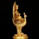 Brass Mahāmayūrī Statue