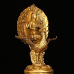 Brass Mahāmayūrī Statue