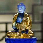 Colored glaze Medicine Buddha