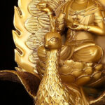 Brass Mahāmayūrī Statue