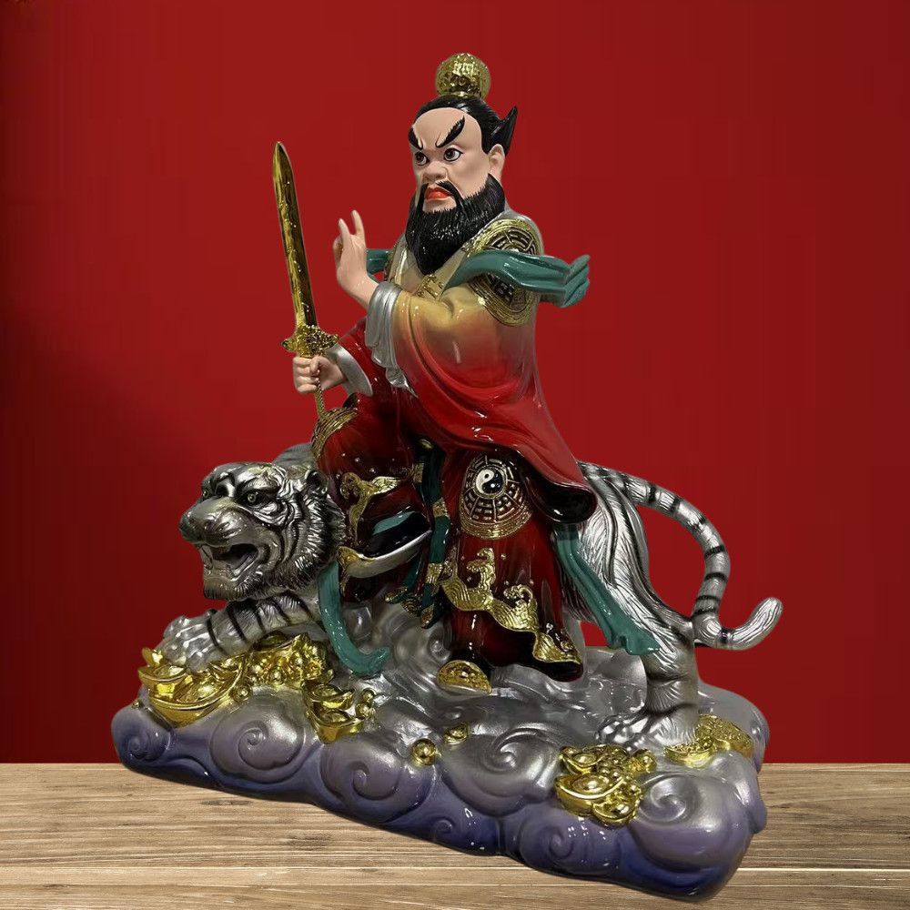 Zhang Daoling Riding a Tiger Statue Zhang Daoling Riding a Tiger