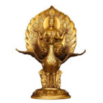 Brass Mahāmayūrī Statue