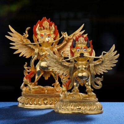 Copper All Gilded Garuda Statue 3