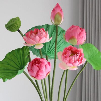 Artificial lotus flowers