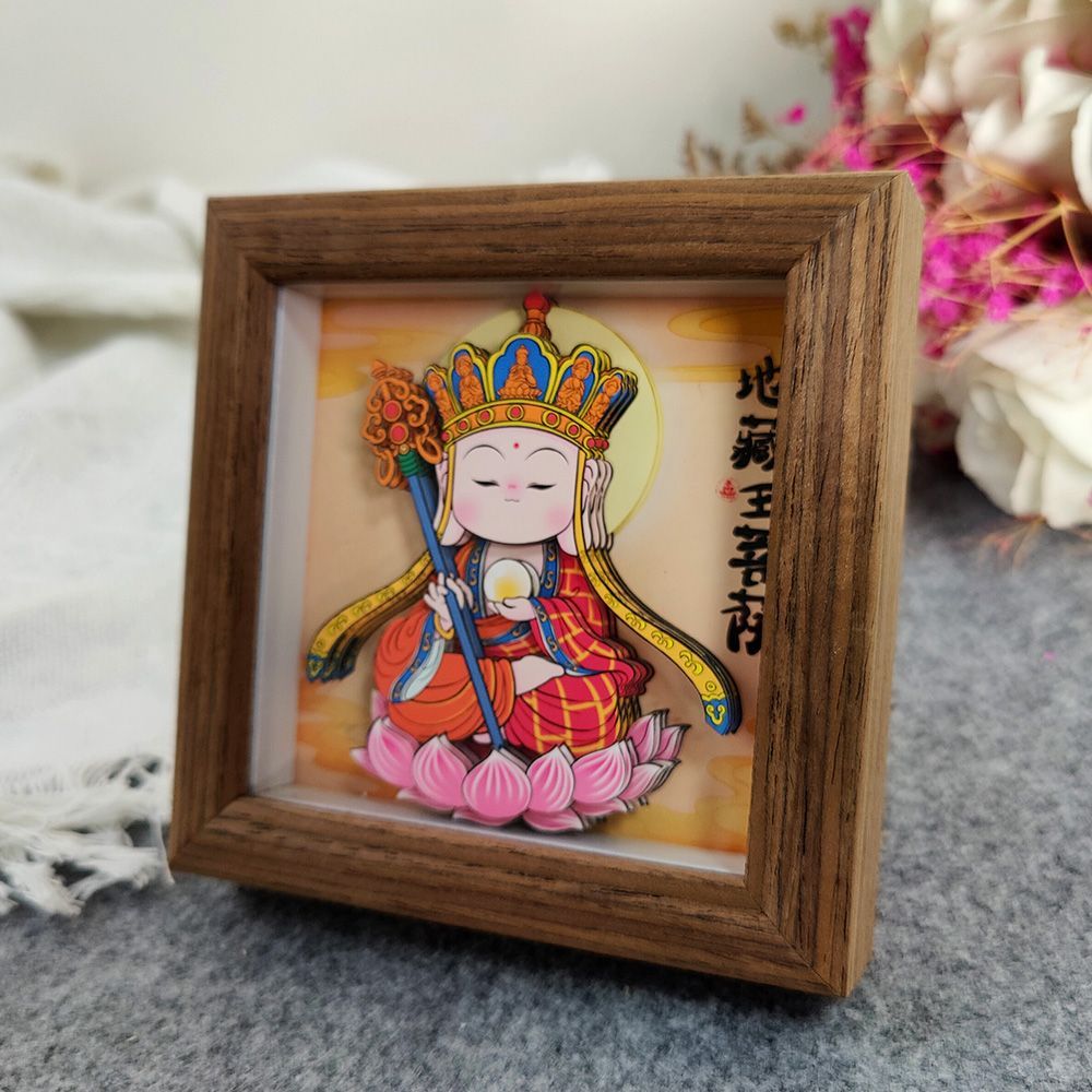 Ksitigarbha & Earth Store Bodhisattva Paper Cutting Art for Home Ksitigarbha & Earth Store Bodhisattva Paper Cutting Art for Home