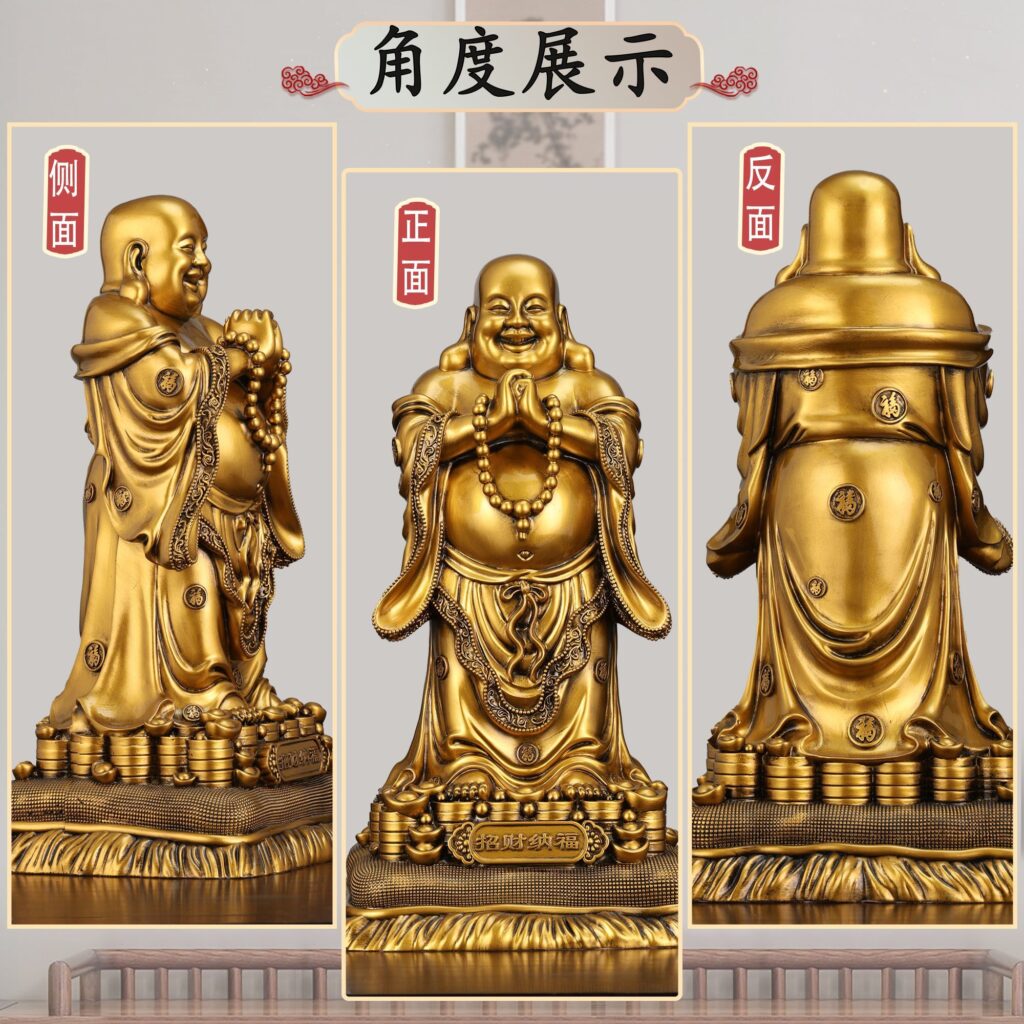 Fortune-Bringing Maitreya Buddha Housewarming Gift Statue for Blessings Fortune-Bringing Maitreya Buddha Housewarming Gift Statue for Blessings