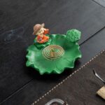 Lucky Lotus Leaf Incense Holder