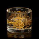 Crystal Glass Lotus Candle Holder