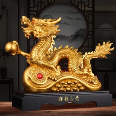 Ruyi Dragon Statue