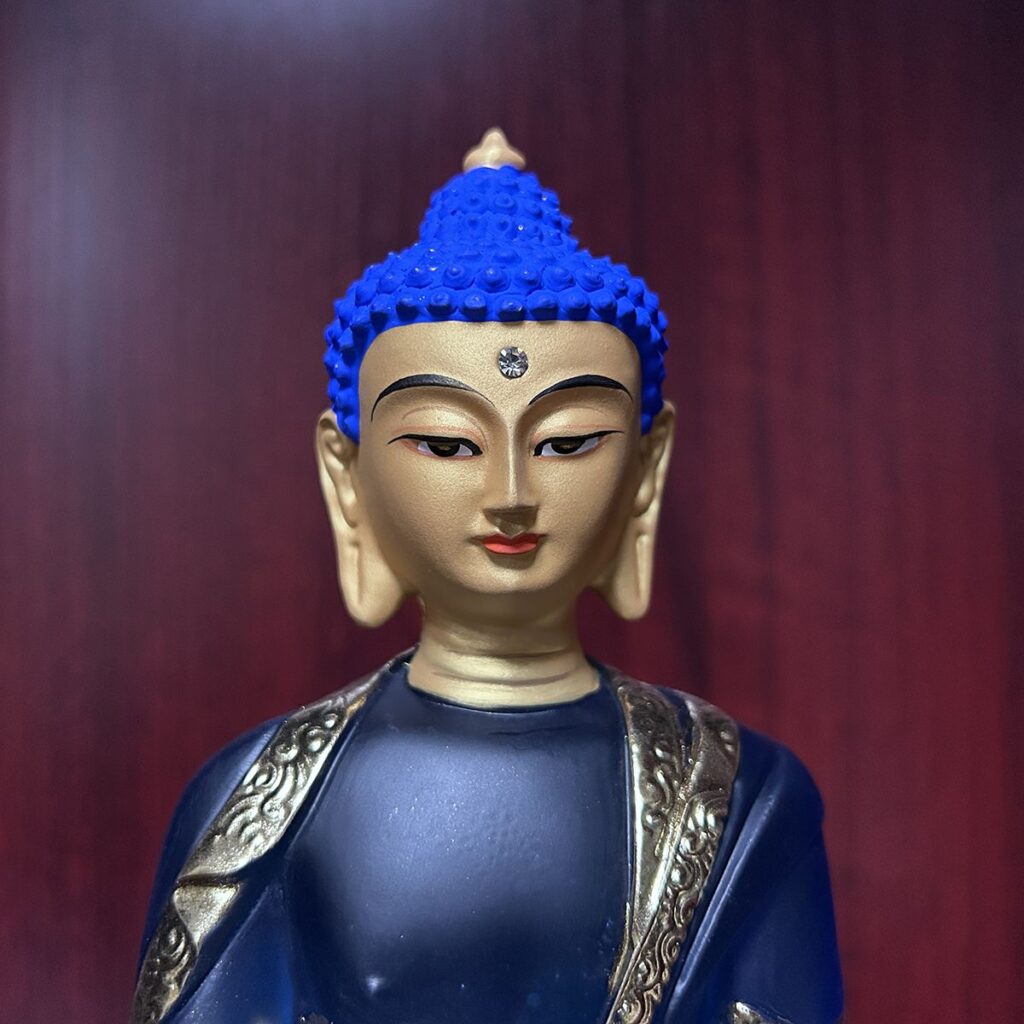 Medicine Buddha Figurine Bhaisajyaguru Statue for Home Medicine Buddha Figurine