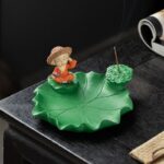 Lucky Lotus Leaf Incense Holder