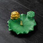 Lucky Lotus Leaf Incense Holder