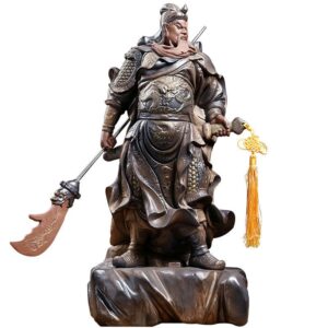 Guan Yu Ceramic Sculpture, Feng Shui Altar Statue