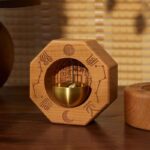 Bagua Peach Wood Doorbell, Feng Shui Door Bell