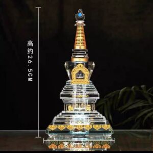 Tibetan Buddhist Crystal Stupa