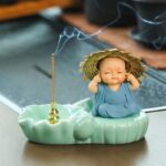 Zen Monk Figurine, Incense Stick Holder