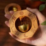 Bagua Peach Wood Doorbell, Feng Shui Door Bell