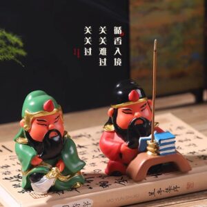 Resin Guan Gong Incense Holder, Stress Relief Decor