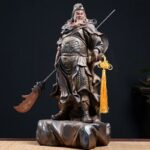 Guan Yu Ceramic Sculpture, Feng Shui Altar Statue