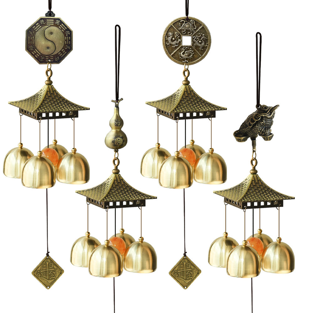 Handmade Brass Wind Chimes Feng Shui Decor Handmade Brass Wind Chimes for Home Garden
