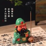 Resin Guan Gong Incense Holder, Stress Relief Decor