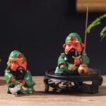 Resin Guan Gong Incense Holder, Stress Relief Decor