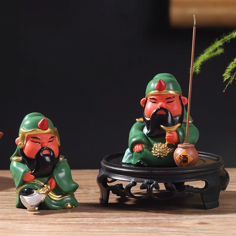 Resin Guan Yu Incense Holder for Stress Relief Decor Resin Guan Yu Incense Holder, Stress Relief Decor