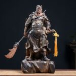 Guan Yu Ceramic Sculpture, Feng Shui Altar Statue