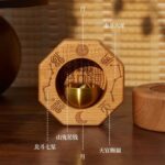 Bagua Peach Wood Doorbell, Feng Shui Door Bell